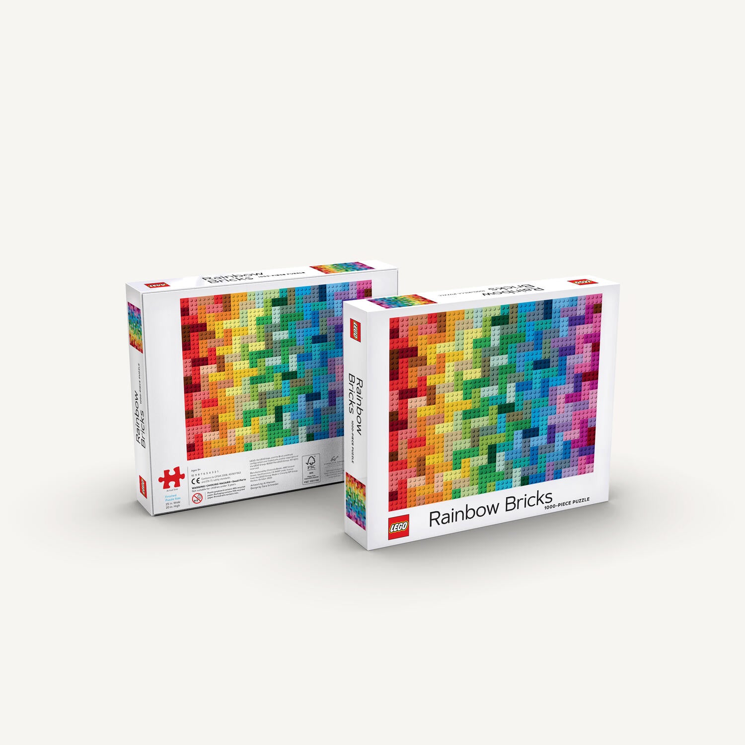 Lego Rainbow Bricks puslespil - 1000 brikker
